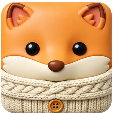Fuchs im Winter-Outfit